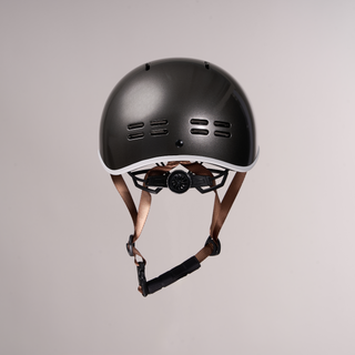 Metallic Grey Bike Classic Helmet