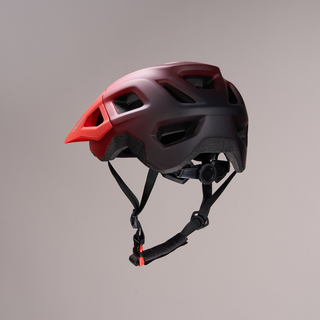 Black Red Gradient Detachable Bike Helmet