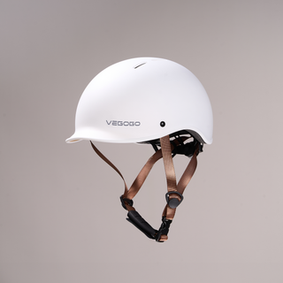 Ivory White Bike Classic Helmet