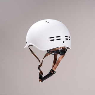 Ivory White Bike Classic Helmet